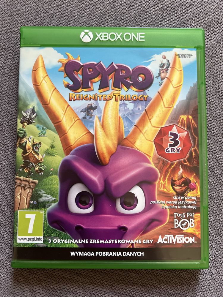 Gra Xbox ONE X SPYRO Reignited Trilogy 3 gry w jednej ZOBACZ !