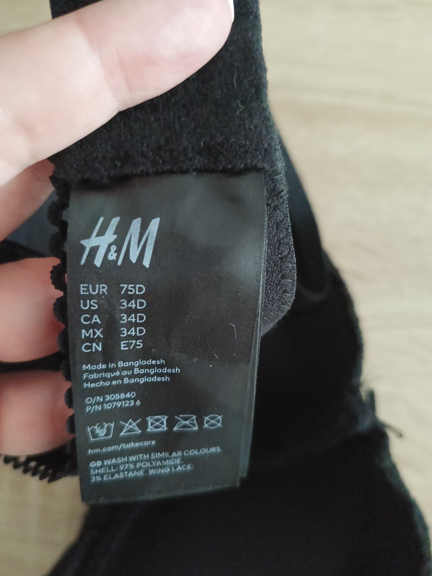 Biustonosz nowy H&M 75D