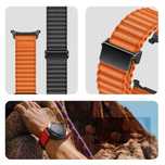 Pasek Nylonowy do zegarka Samsung Galaxy Watch Ultra 47mm pomarańczowy