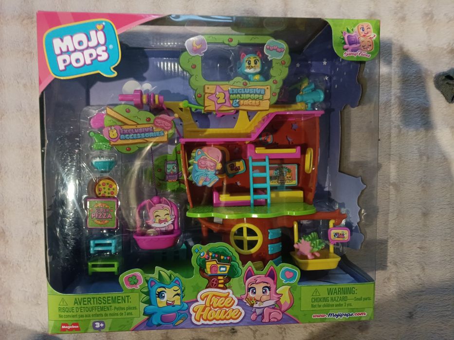 Figurki Moji Pops Magic Box domek na drzewie lalka zabawka dla dziecka