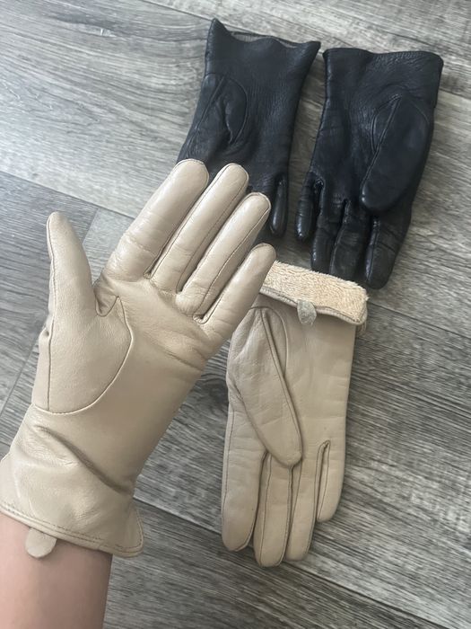 Перчатки з натуральної шкіри