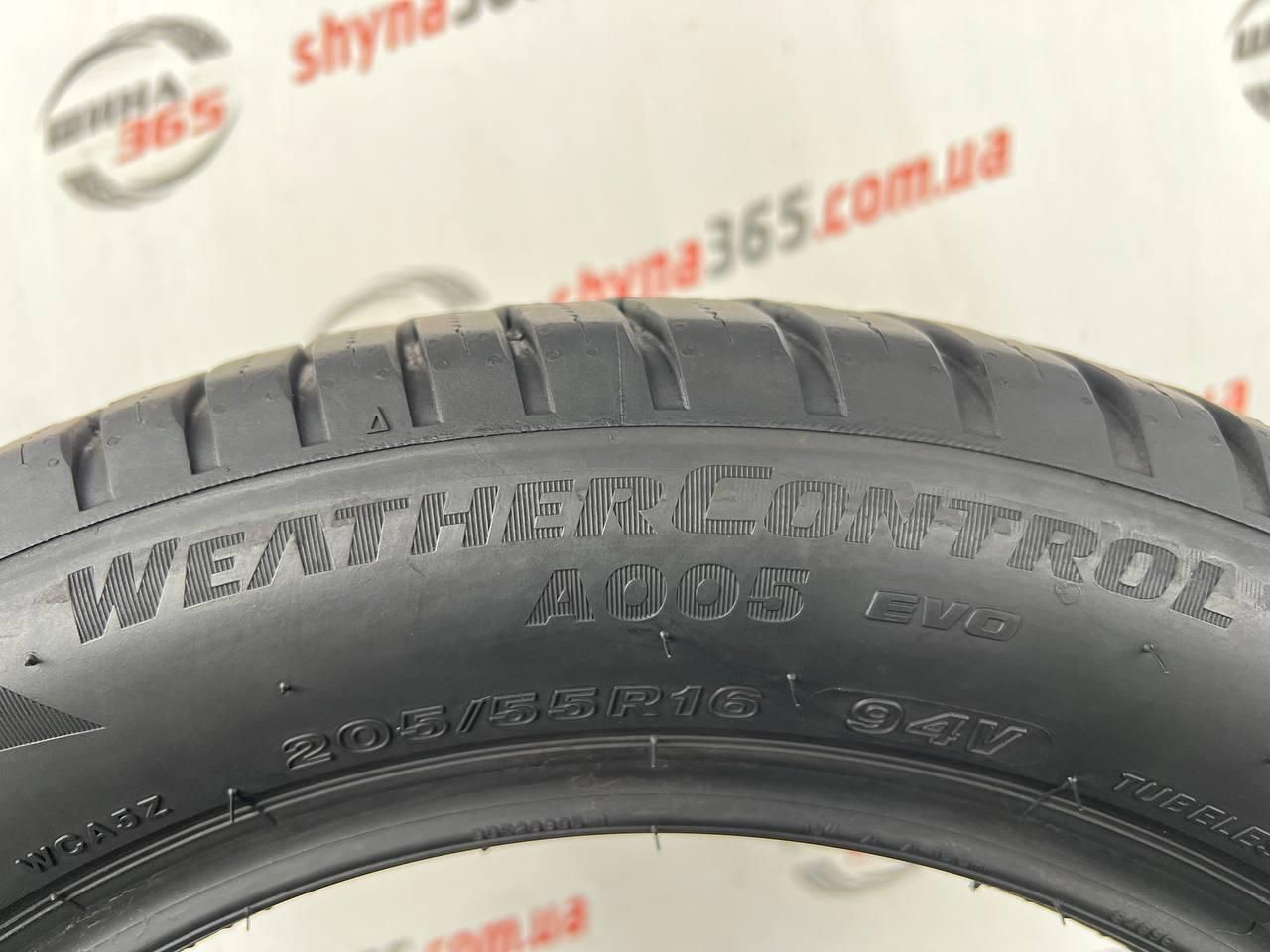 Шини бу 205/55 r16 bridgestone weathercontrol a005 evo 5mm