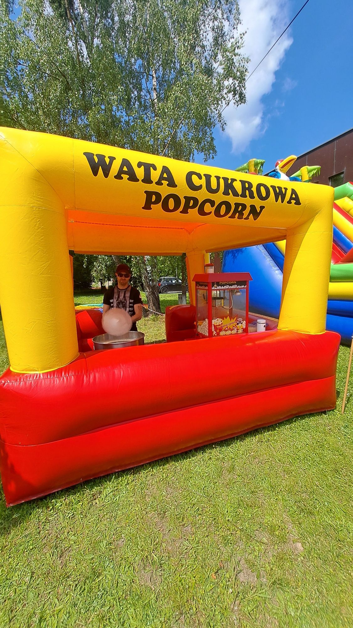Maszyna do waty cukrowej, maszyna do popcornu. Wata cukrowa POPCORN