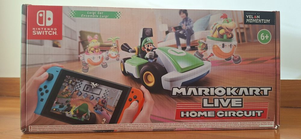 Nintendo Switch: jogo Mario Kart Live Home Circuit - Set Luigi