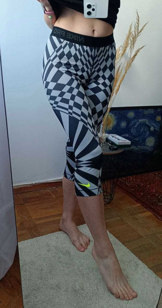 Легінси спортивні принтовані Nike pro, S