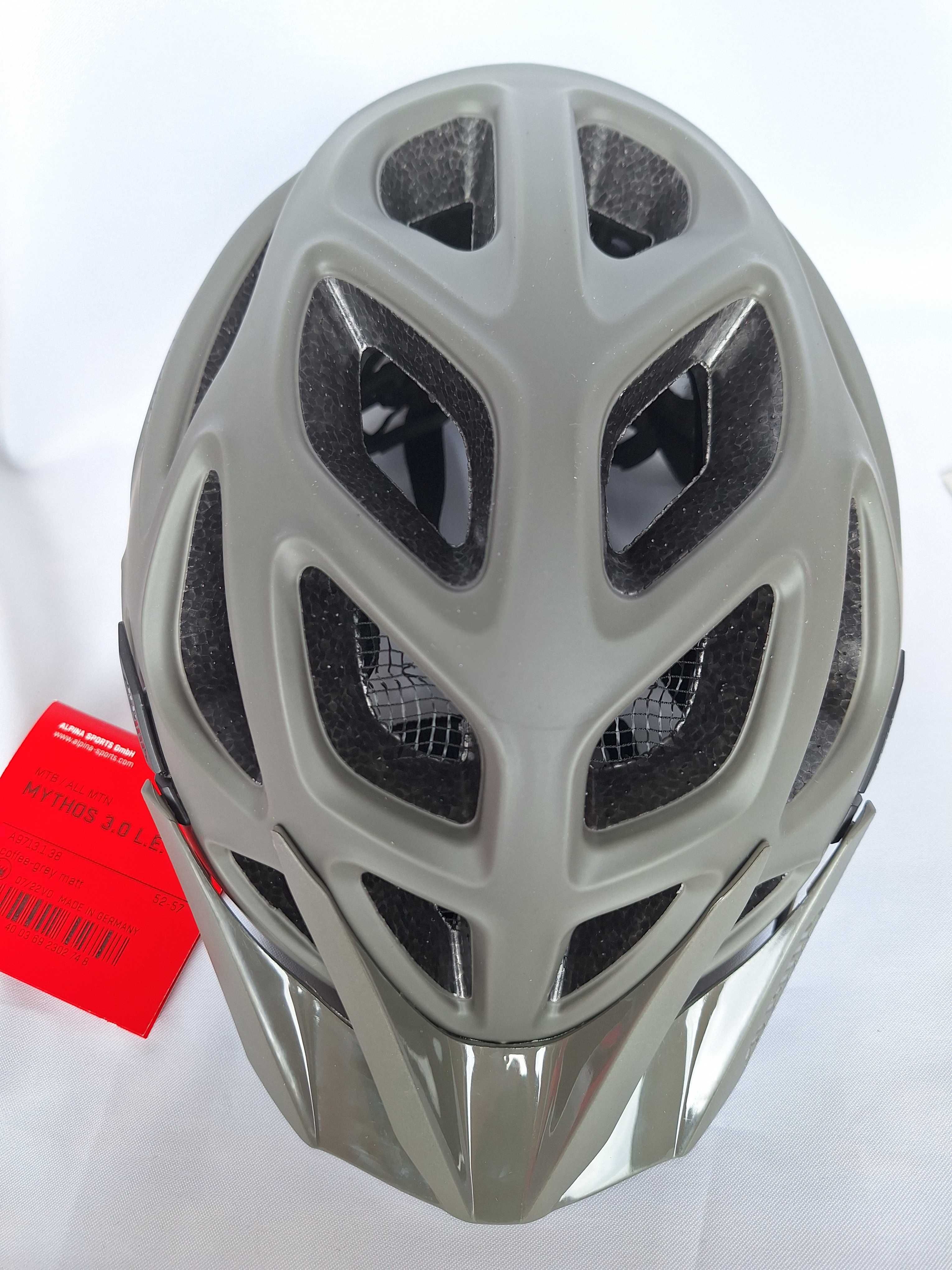 Kask rowerowy Alpina Mythos 3.0 L.E. Coffee Grey Matt M 52-57cm