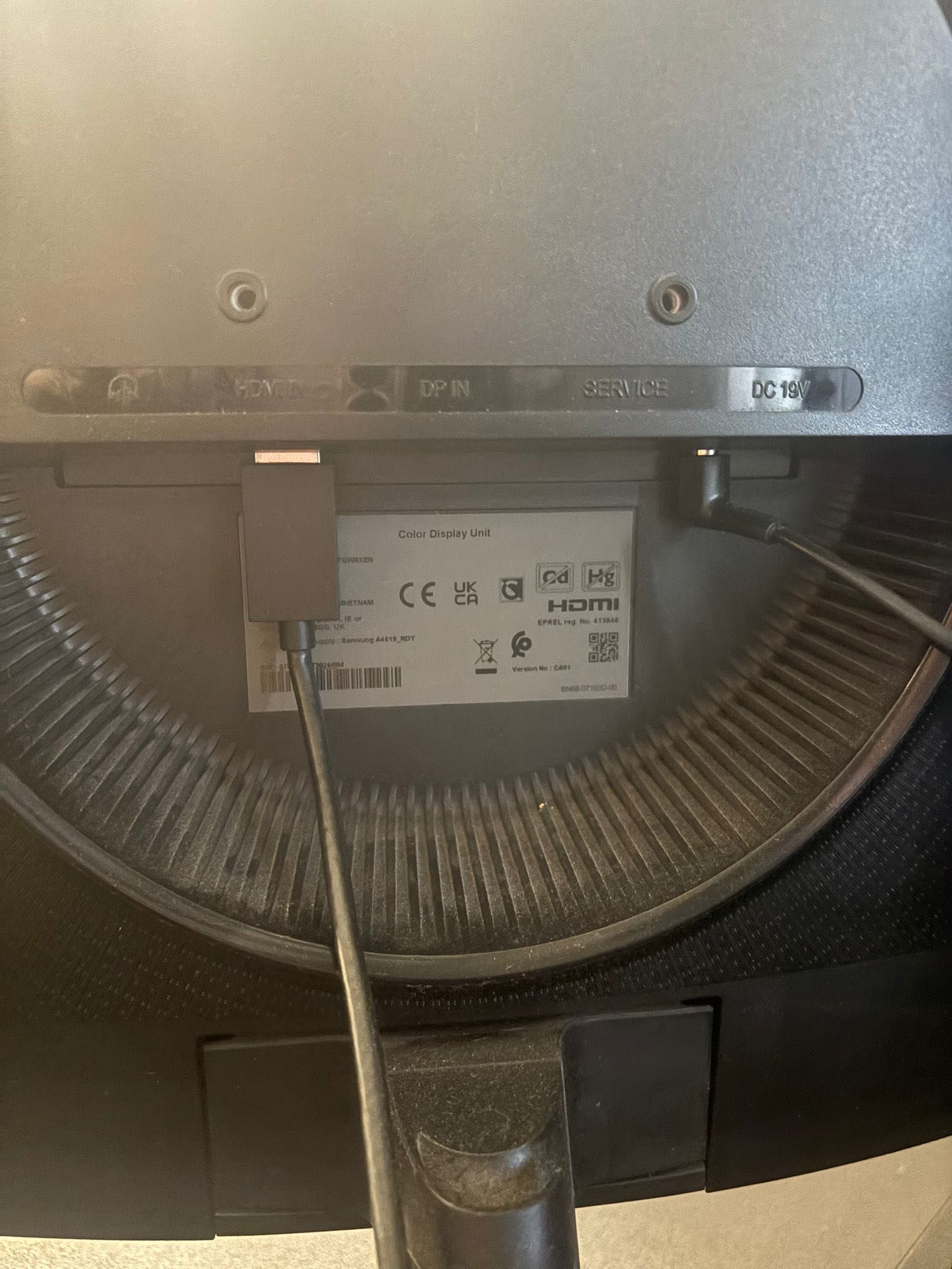 Curved Samsung Monitor ODYSSEY G5