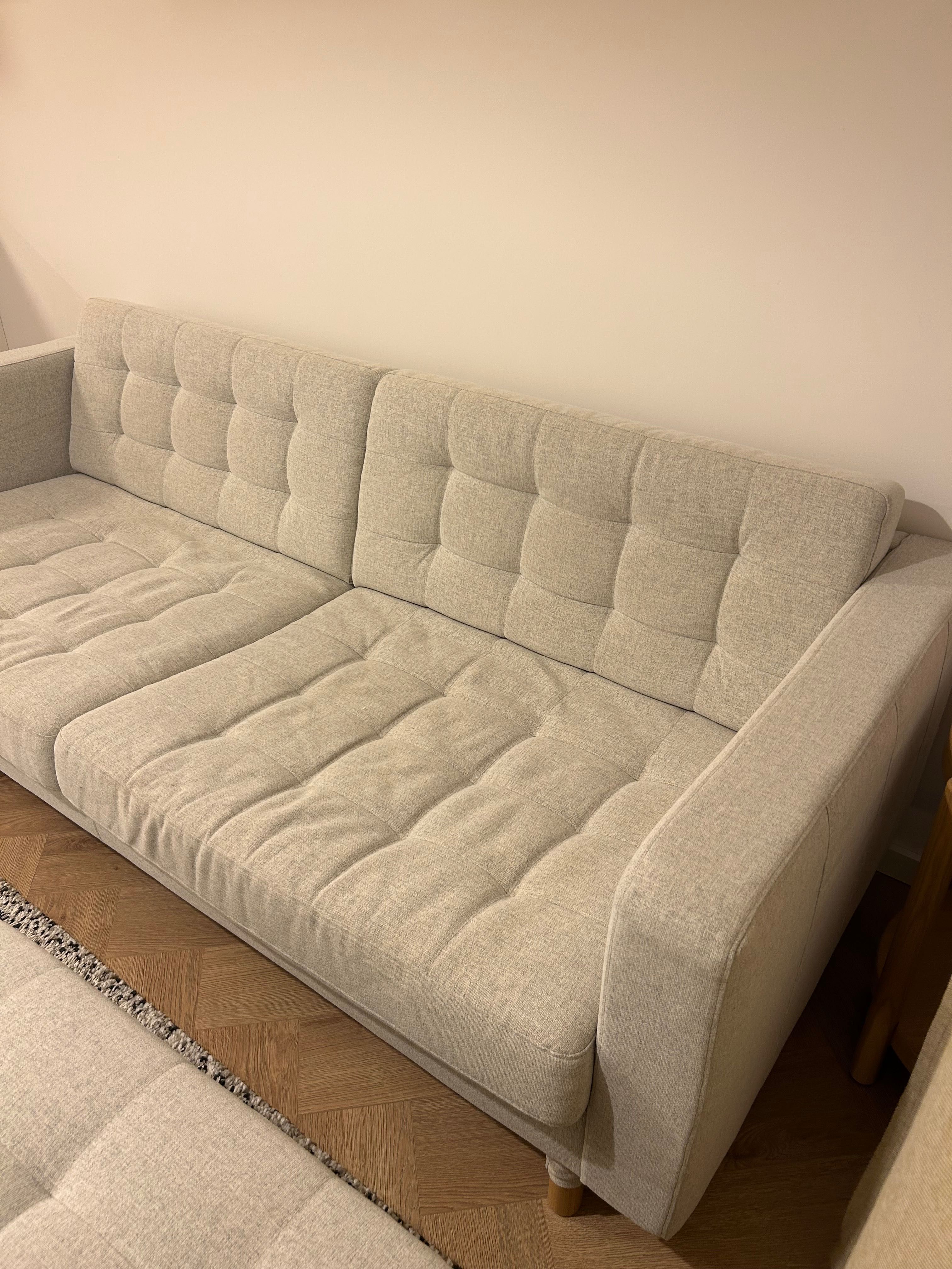 Stylowa 3-osobowa sofa z podnóżkiem Landskrona IKEA