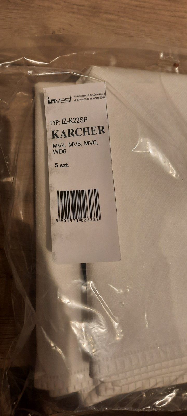 Мішки  багаторазові для пилососу(5 шт) Karcher  wd 2 wd 3 MV4 MV5 MV6