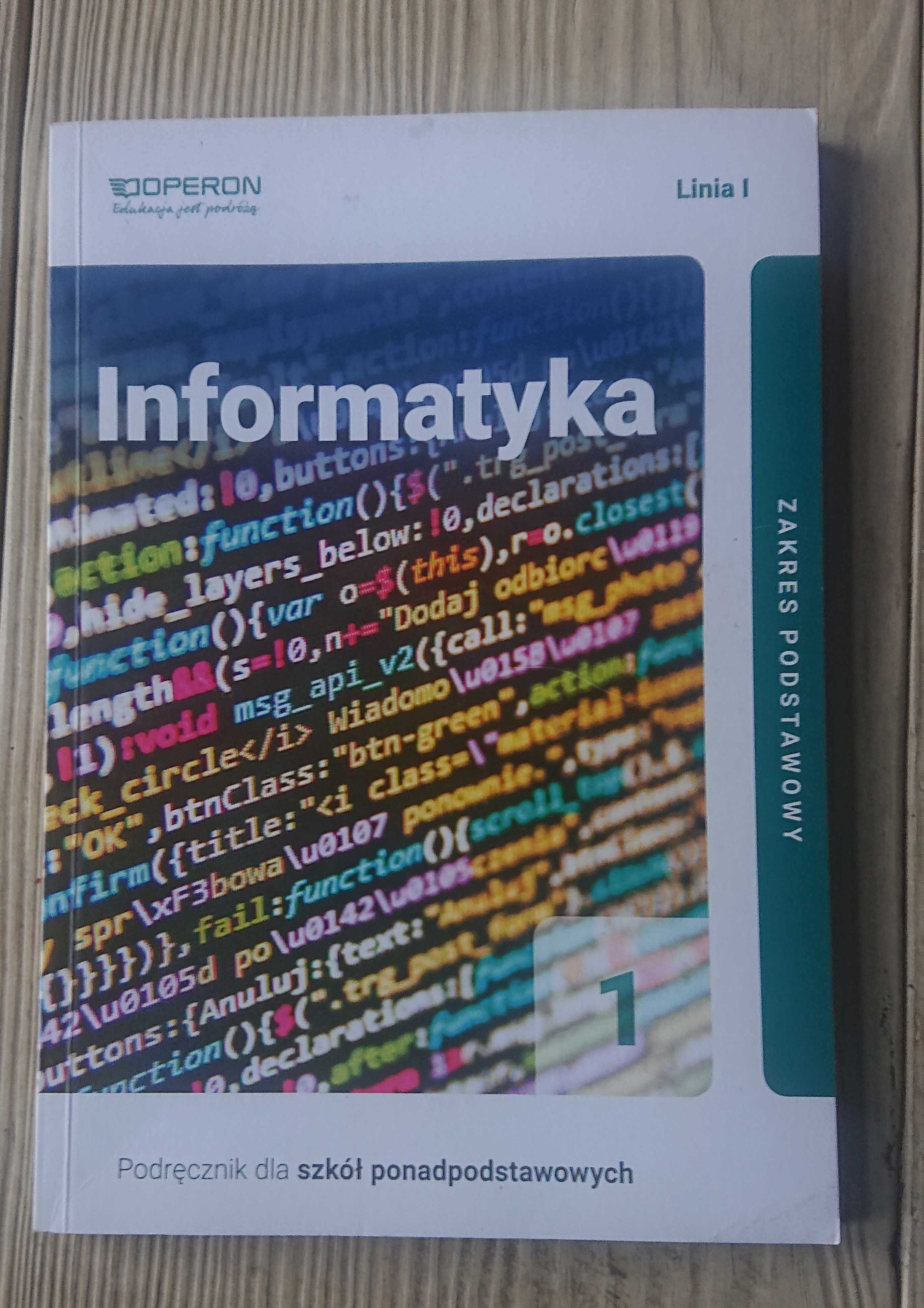 Książka do informatyki do 1 klasy liceum i technikum