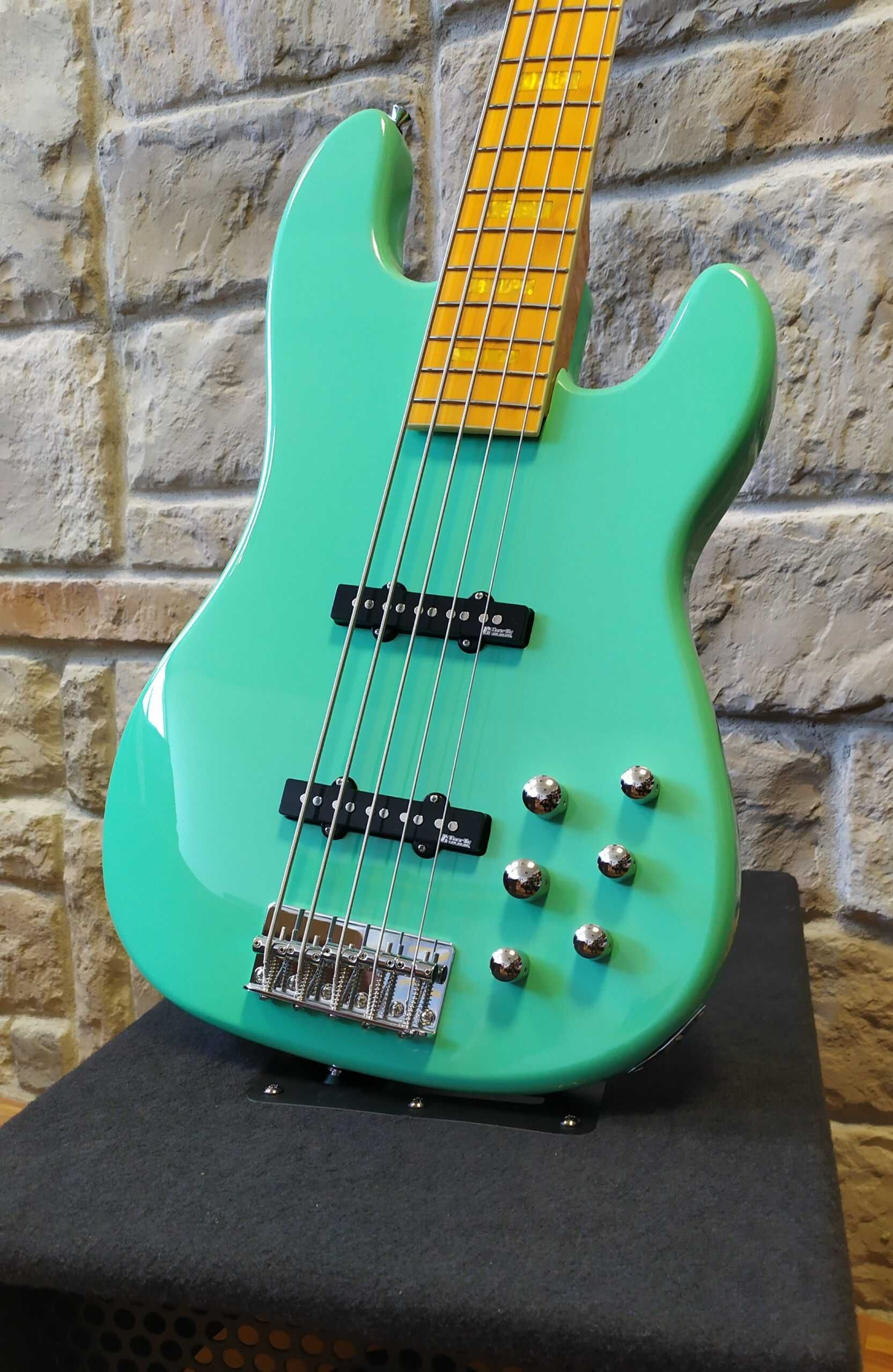 Nowa Gitara Basowa Markbass GV 5 Gloxy Val SURF GREEN CR MP