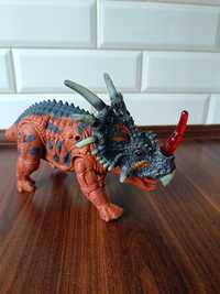 Ryczący Dinozaur z dźwiękiem i świecącym rogiem nowy zabawka figurka