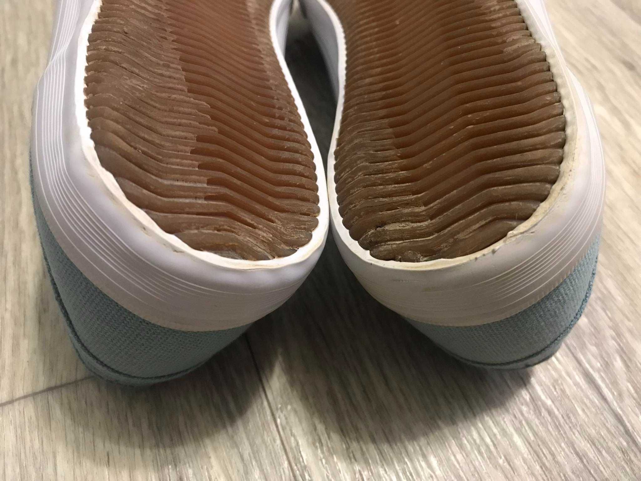 Кеды Fila оригинал р.36-35,5 ст.23см мокасины голубые