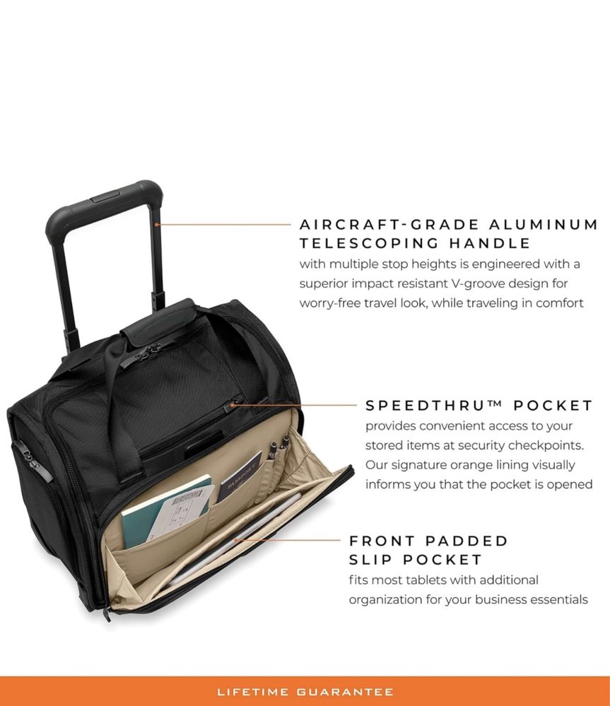 Mala trolley cabine viagem Briggs & Riley Baseline 2