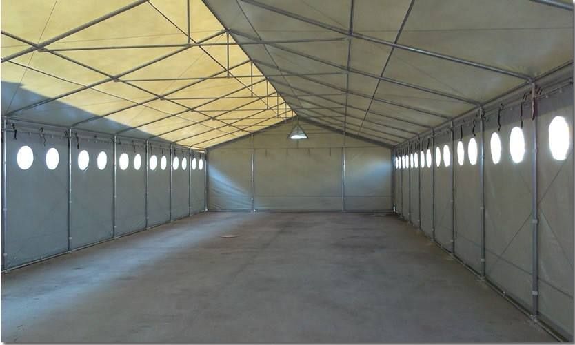 Całoroczny namiot magazynowy hala namiotowa przemysłowa 24h