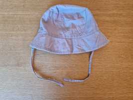 Beżowy bawełniany wiązany kapelusz 9-12 m H&M