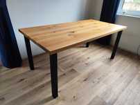 Stół drewniany 180x90 Czarne nogi, loft
