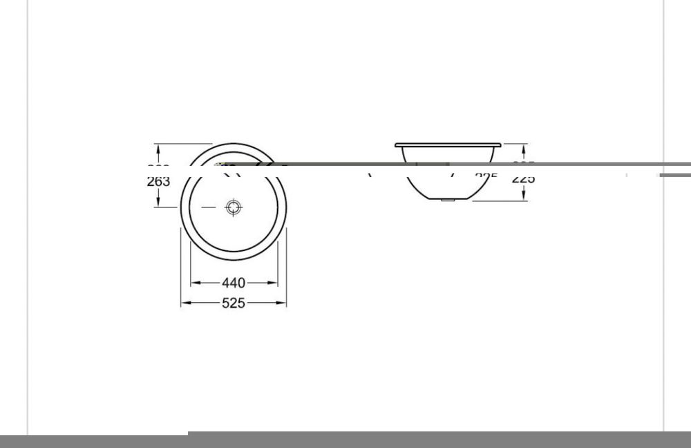 Villeroy & Boch Loop & Friends umywalka podblatowa, 440 mm srednicy, W