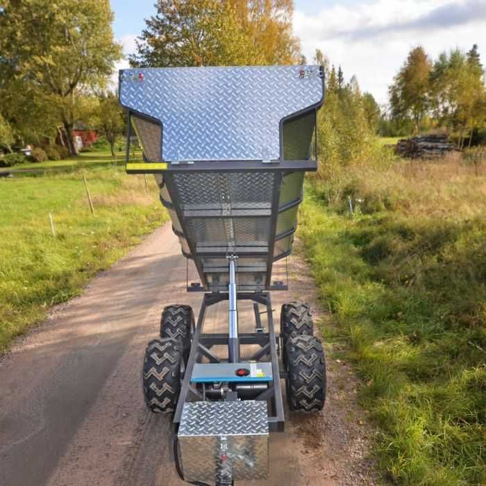 Przyczepa ATV 1420 KG z zasilaczem elektrycznym WYWROTEM HYDRAULICZNYM