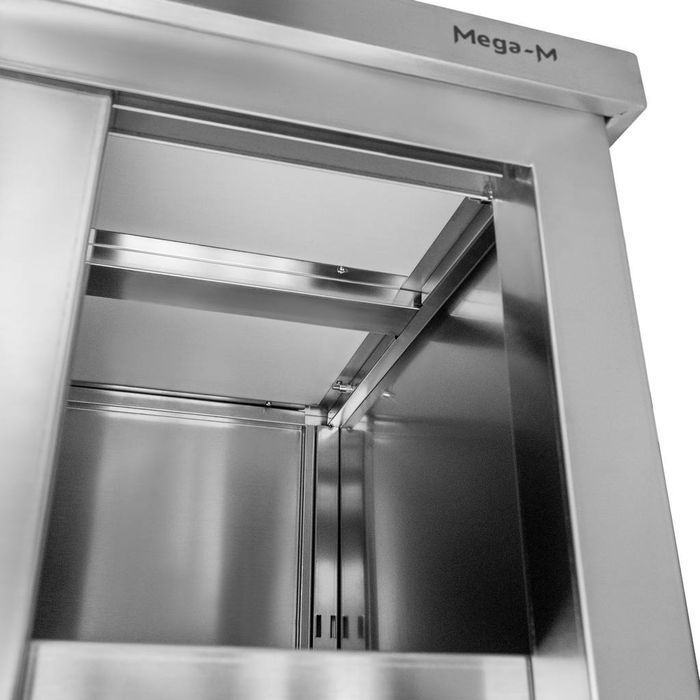 Stół gastronomiczny centralny przelotowy z szafką Mega-M 120x70x85 cm