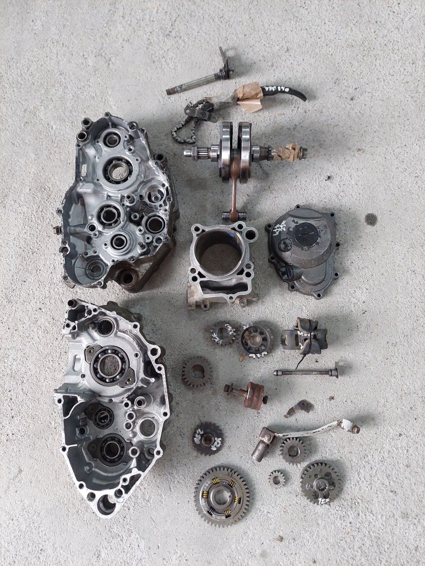 Yamaha yzf 250 cylinder karter wał tryb dekiel ślizg części silnik