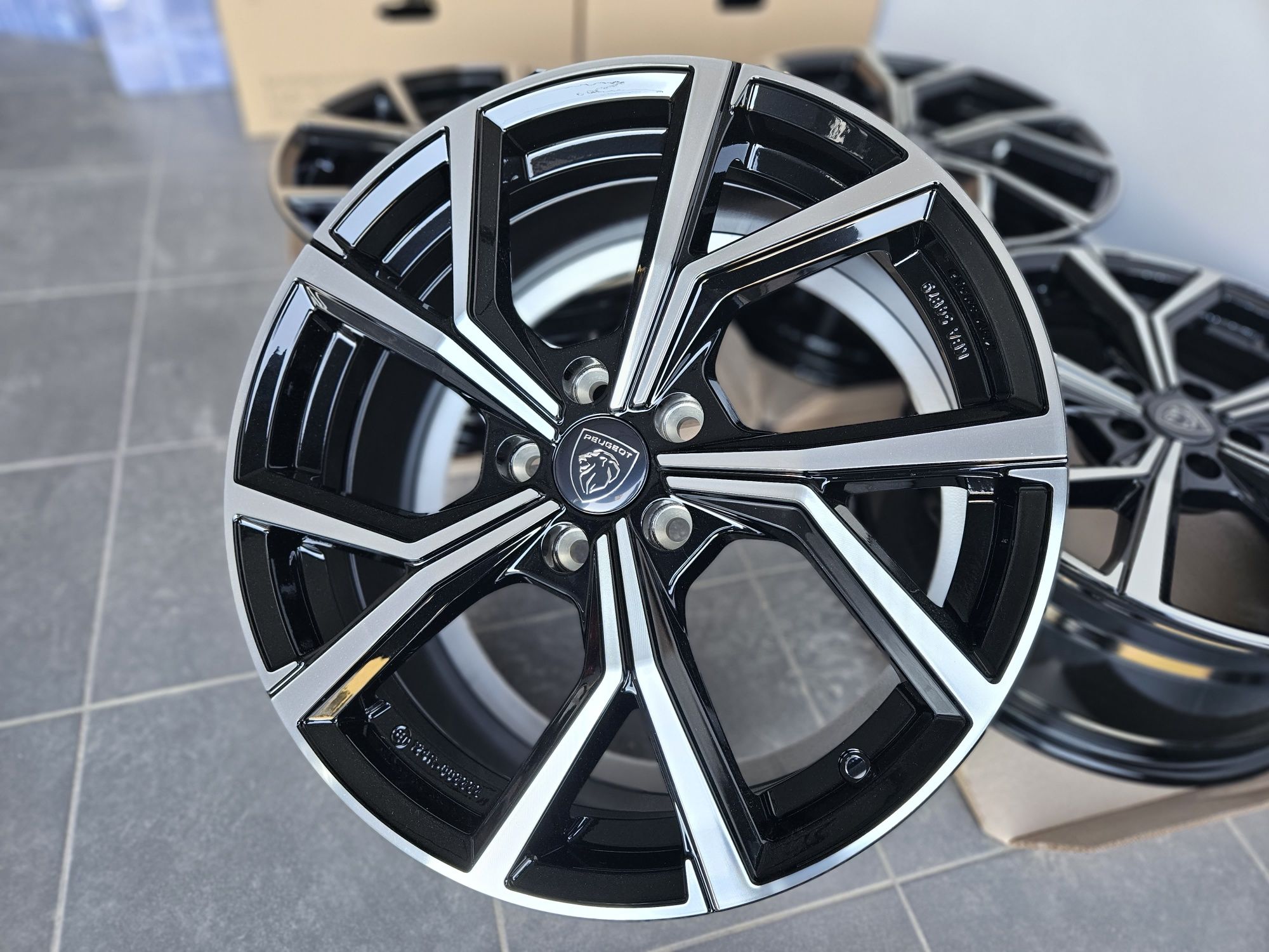 PEUGEOT 17 " Nowe 5x108 Felgi 308 Partner 508 Rifter 3008 Czarne 5008