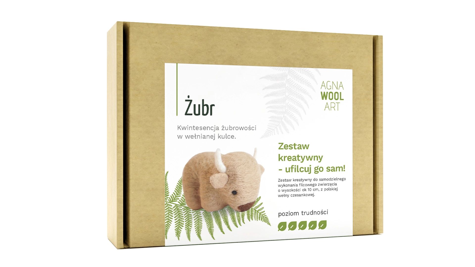 Zestaw kreatywny do filcowania - żubr