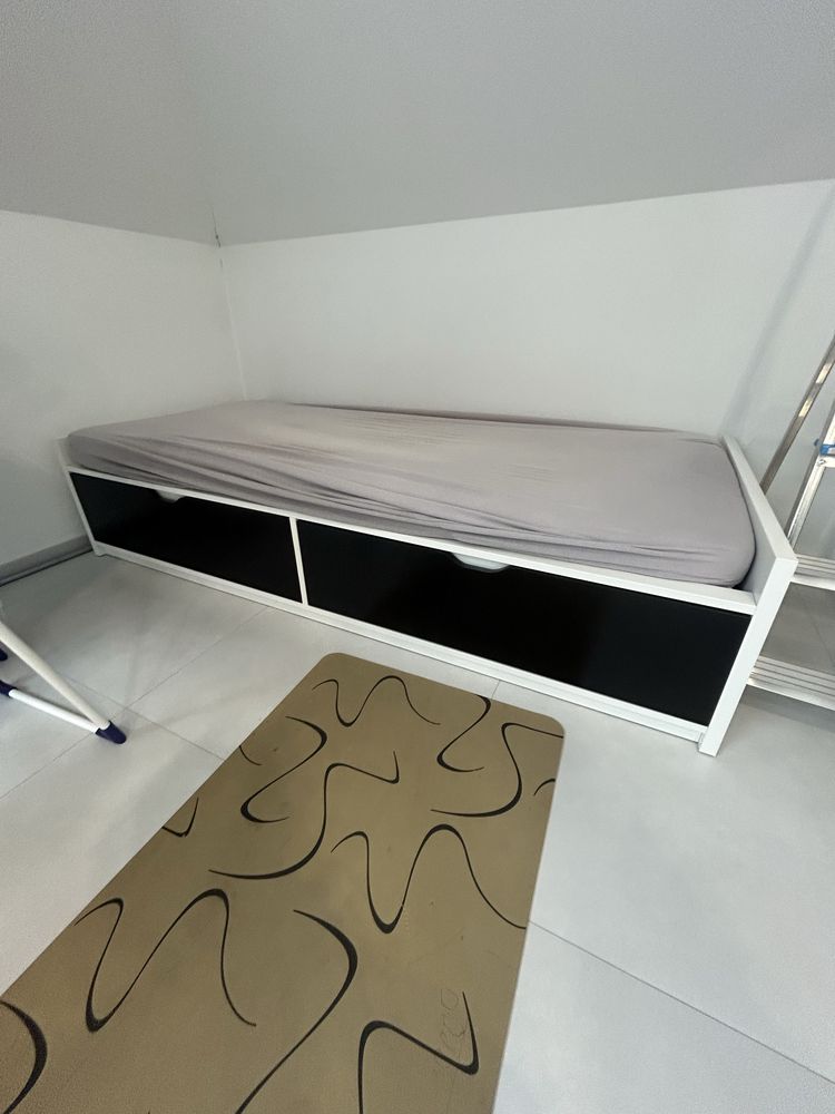 Pojedyńcze lóżko ODDA z IKEA wymiary 90x200cm