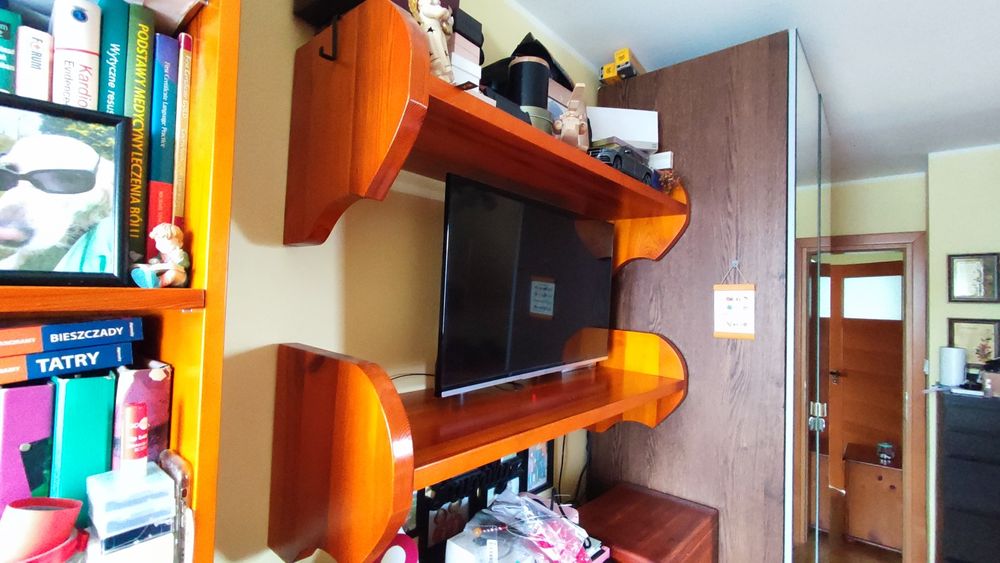 Dwie półki drewniane, bardzo solidne