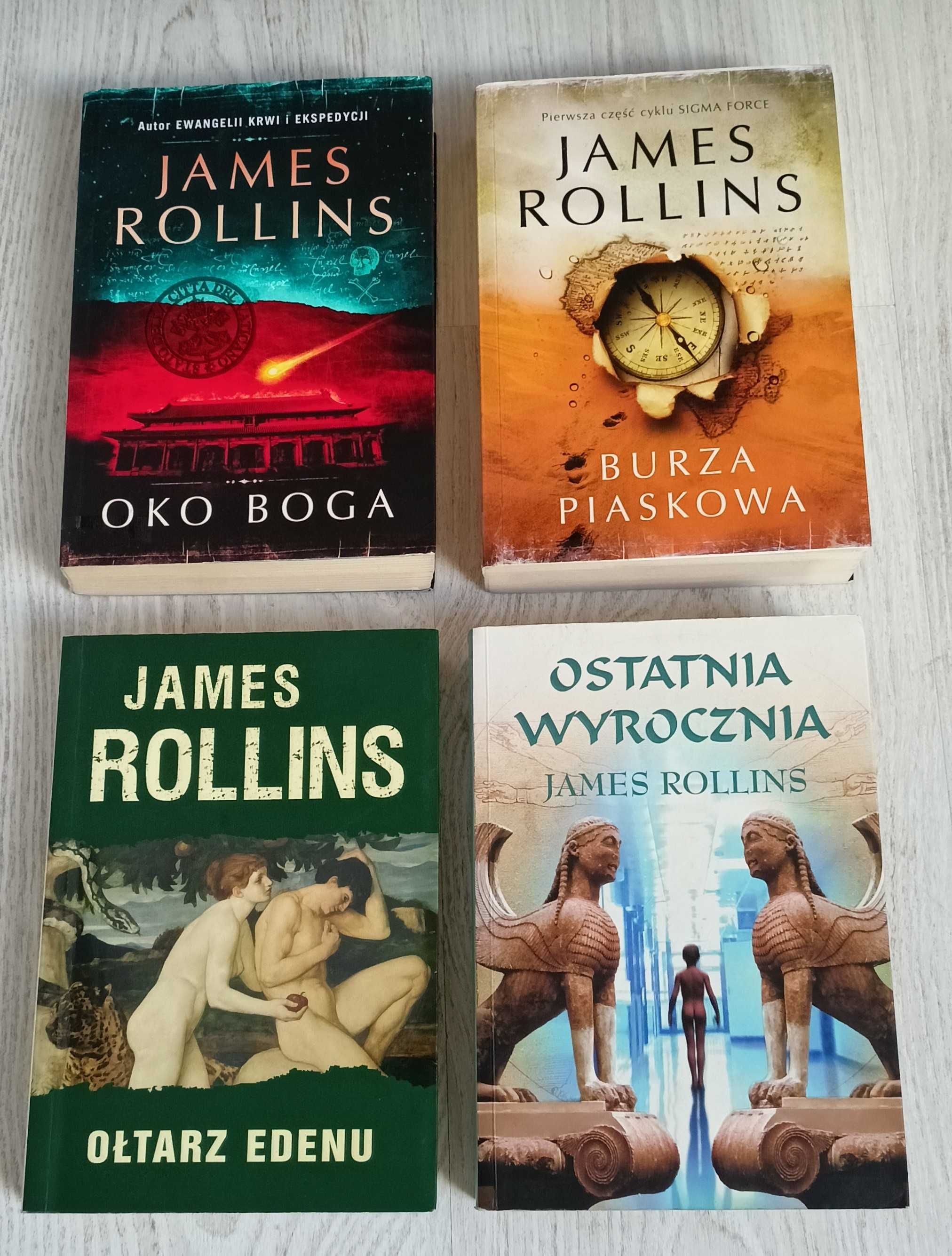 James Rollins Oko Boga Burza piaskowa Ołtarz Edenu Ostatnia wyrocznia