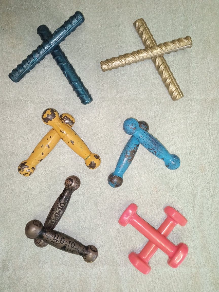 Гантель атлетична 0,5 кг, 1 кг, 2 кг