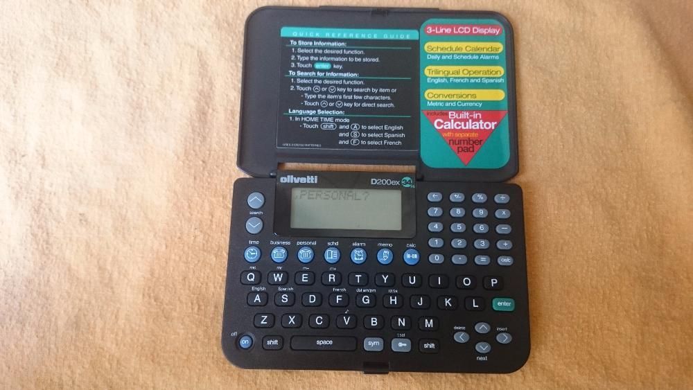 Agenda Electronica Organizer Olivetti D200ex