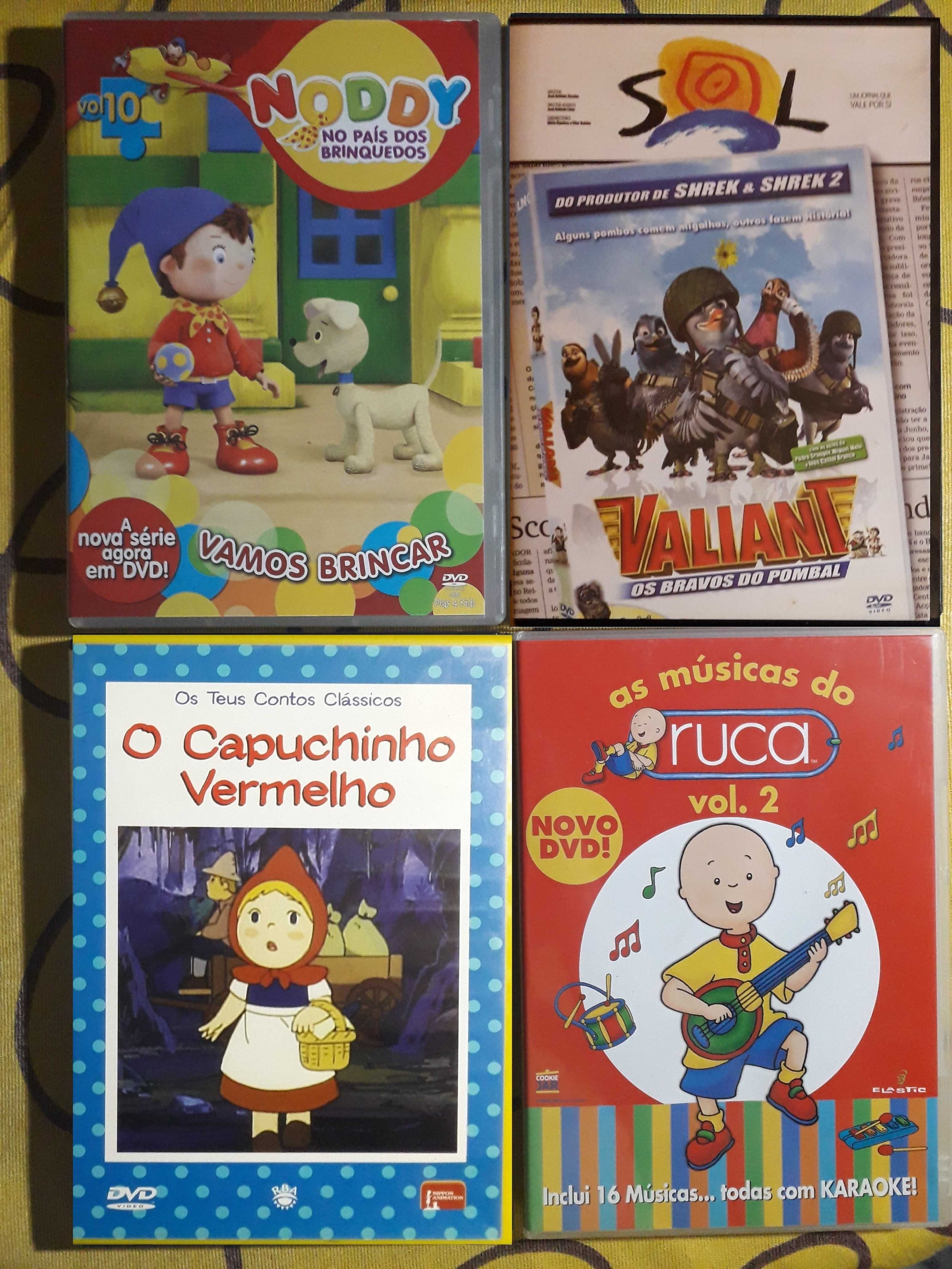 A: DVDs Infantis 0,40 cêntimos filmes desenhos animados crianças