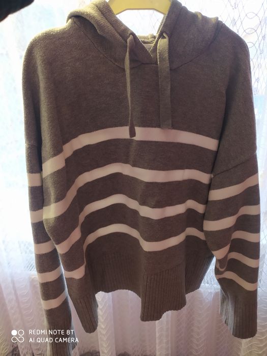 Кофта оверсайз сірого кольору