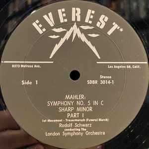 Mahler, Rudolf Schwarz, The London Symphony Orchestra