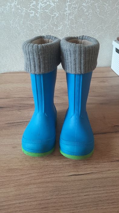 Дитячі резинові сапоги з утепленням 17см. 25-26 розмір