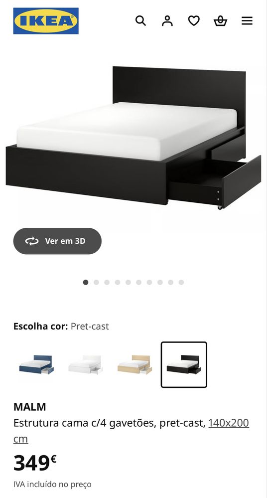 Cama Casal Malm Ikea