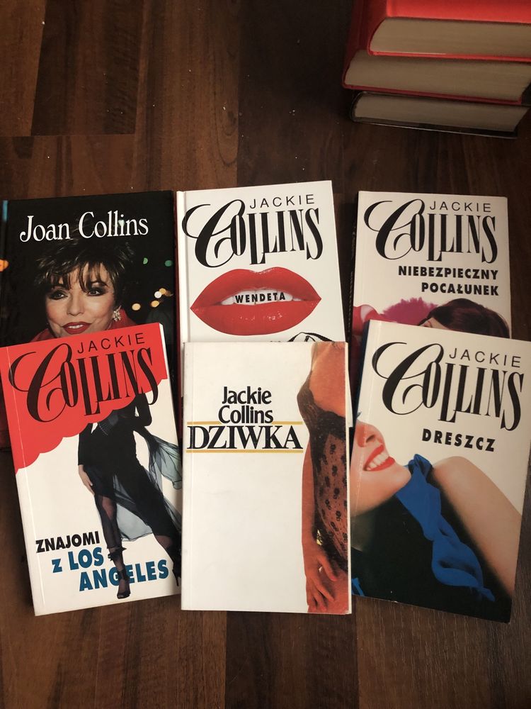 Pakiet ksiażek Jackie Collins Wendeta, Znajomi z Los Angeles,Dreszcz