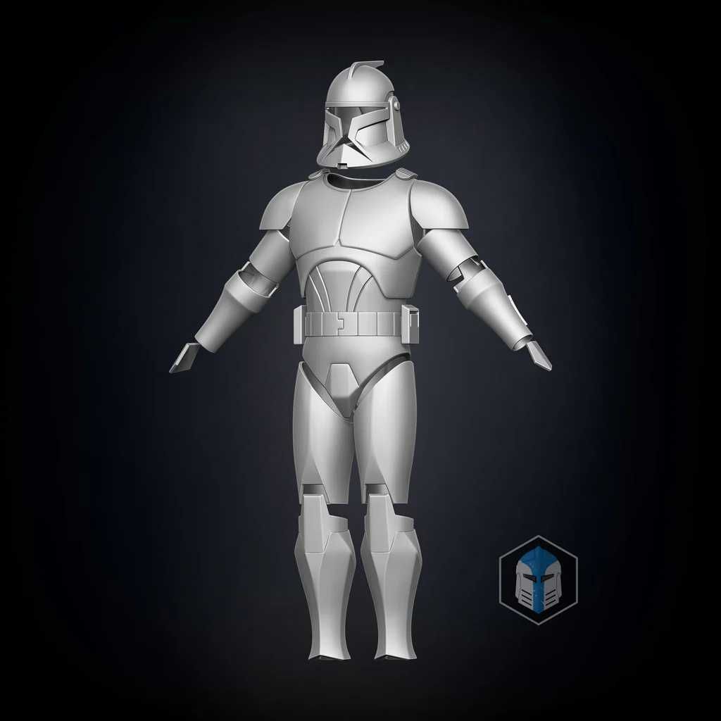 Zbroja Clone Trooper Phase 1 Animated - Gwiezdne Wojny, Legion 501st