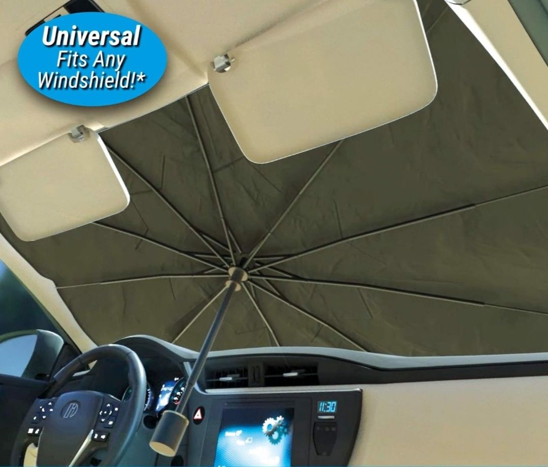 Автомобильный солнцезащитный зонт на лобовое стекло