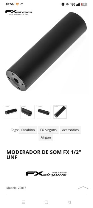 Moderador de ruido FX 1/2 UNF