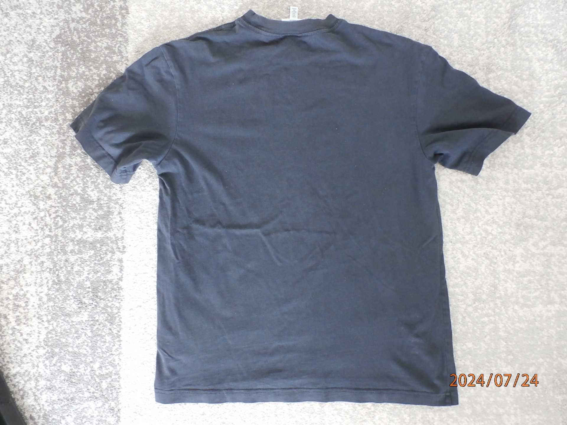 Koszulka, T - shirt Relaxed Fit firmy H & M, rozmiar 175/92A, czarny