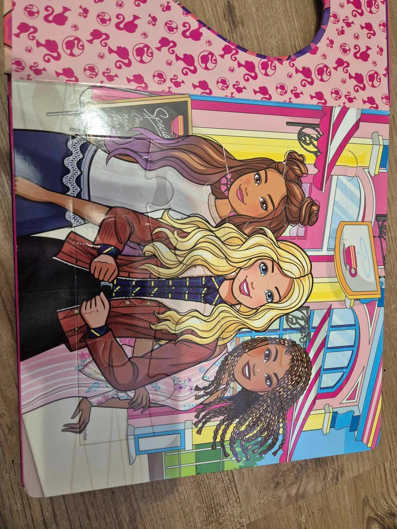 Barbie książka memos gra puzzle zestaw
