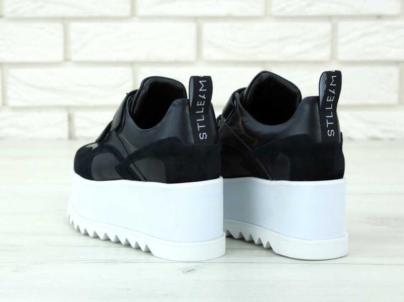Кроссовки Stella McCartney Black/White Platform |  qt