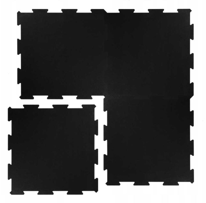 Mata gumowa PUZZLE pod sprzęt do ćwiczeń basen gruba ZESTAW 4szt WRO