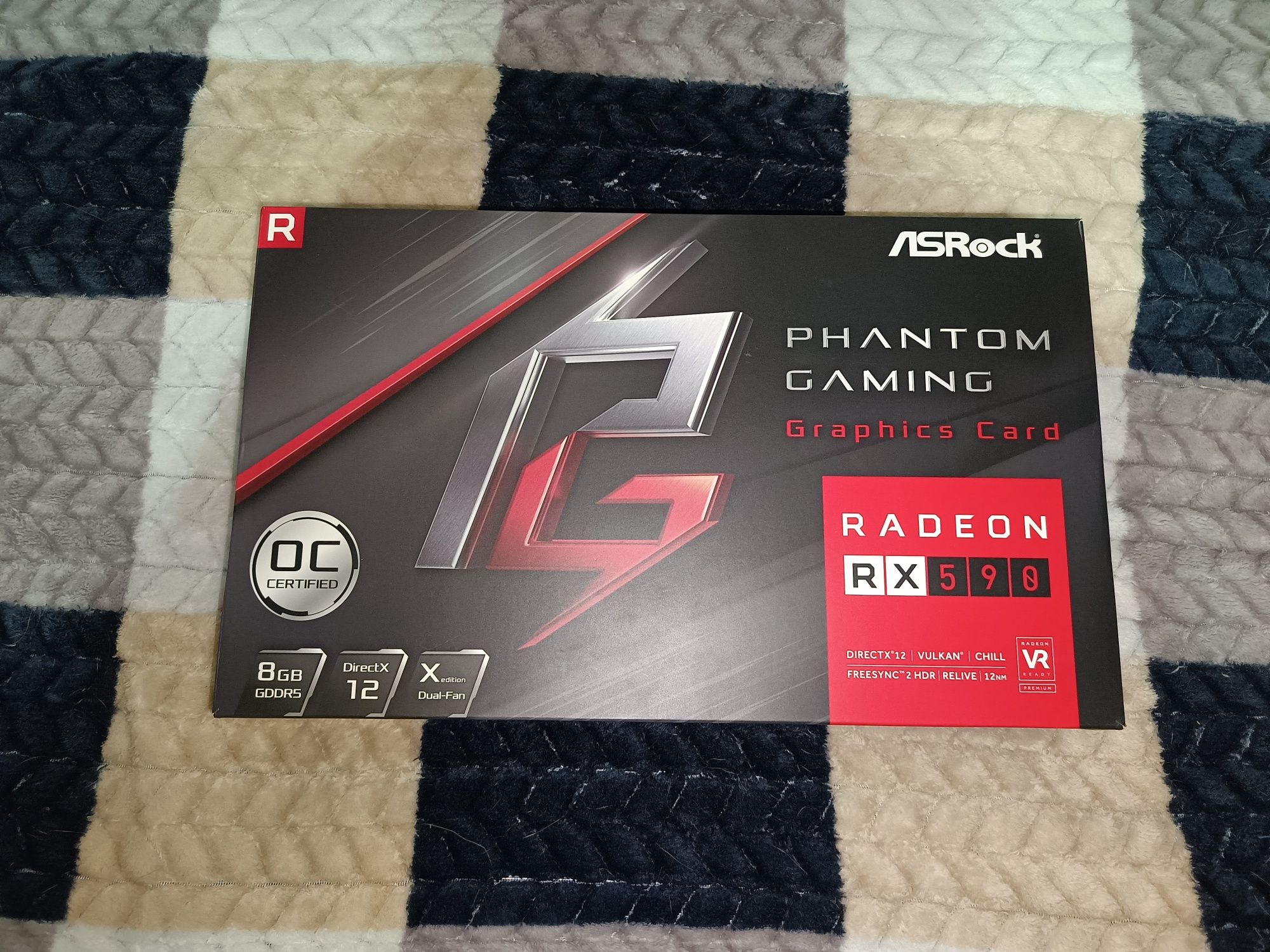 Видеокарта AsRock Radeon RX 590 Phantom Gaming X OC 8192MB
