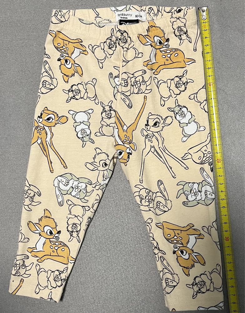 Zestaw body fox&bunny Sinsay i legginsy bambi Disney r.80