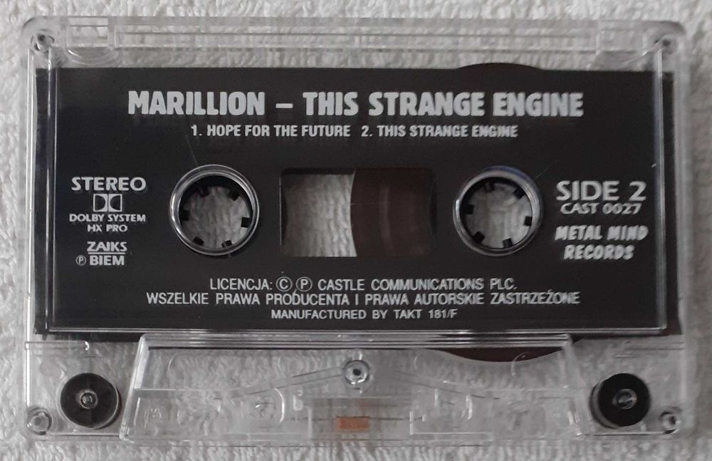 Marillion – This Strange Engine (Cassette, Album, HX Pro)