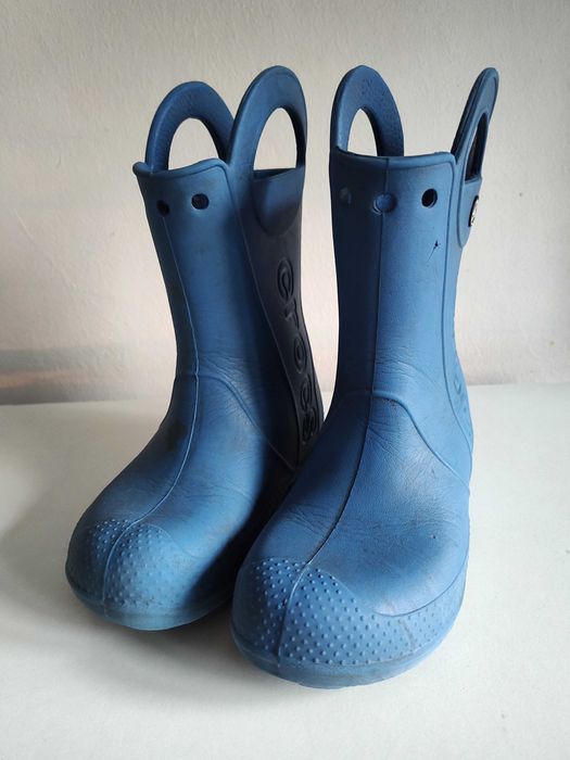 Kalosze Crocs c13 / j1 (ok. 32) niebieskie