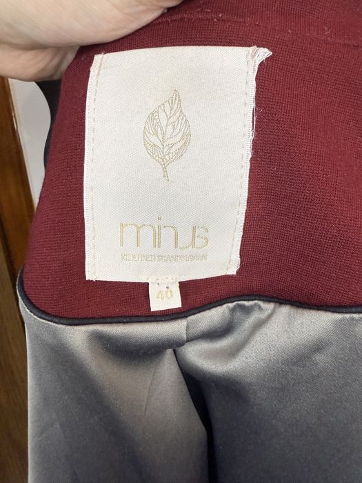 Bordowa marynarka bordowy żakiet elegancki